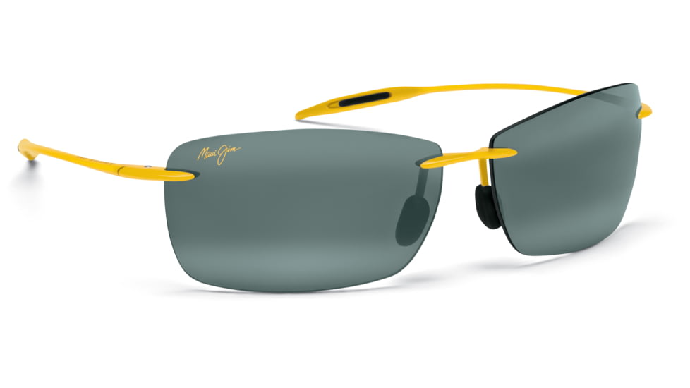 Maui Jim Lighthouse Sunglasses, Yellow, Grey Lenses, Yellow 423-123