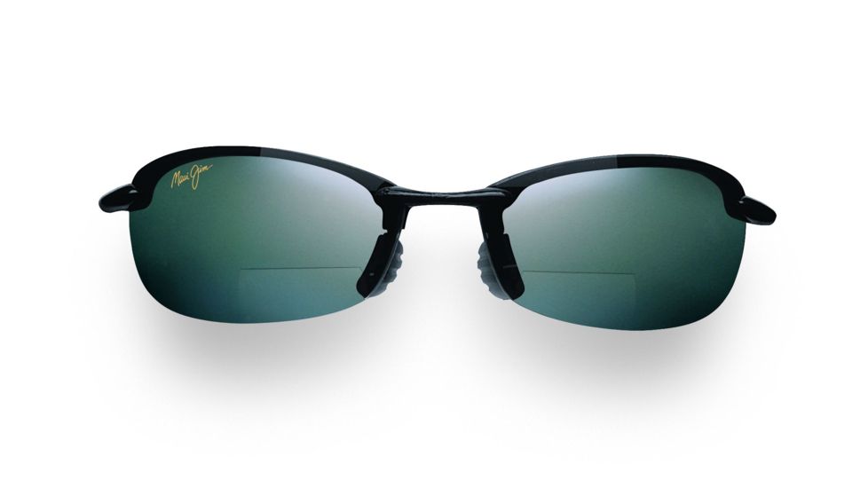 Maui Jim Makaha Reader Sunglasses - Gloss Black Frame and Neutral Grey +1.50 Polarized Lens - Universal Fit G805N-0215