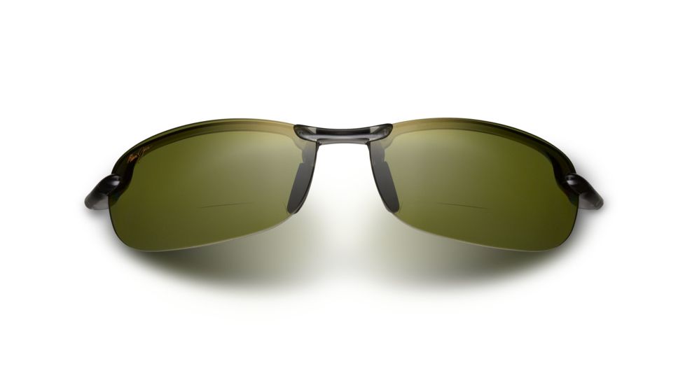 Maui Jim Makaha Reader Sunglasses - Smoke Grey Frame and Maui HT +1.50 Polarized Lens - Universal Fit HT805N-1115