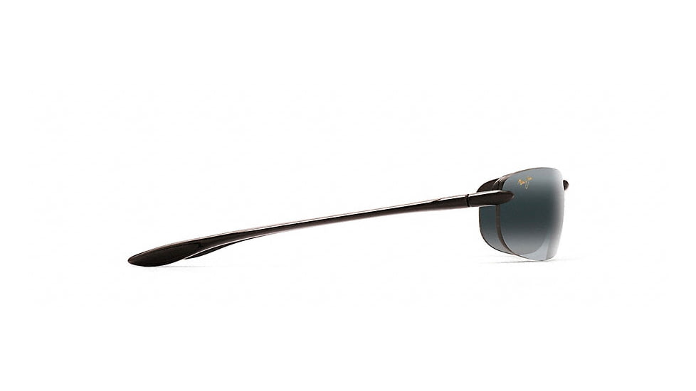Maui Jim Makaha Reader Universal Fit Rimless  Sunglasses,Gloss Black,Neutral Grey Lens G805N-0215