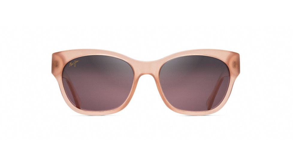 Maui Jim Monstera Leaf Sunglasses, Guava Pink with Rose Gold Monstera Frame, Maui Rose Lens, RS747-09A