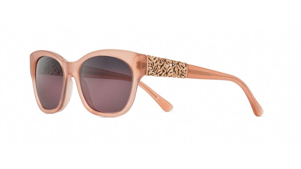 Maui Jim Monstera Leaf Sunglasses, Guava Pink with Rose Gold Monstera Frame, Maui Rose Lens, RS747-09A