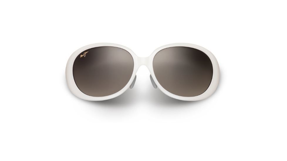 Maui Jim Nahiku Sunglasses, White Pearl Frame, Neutral Grey Lens, Polarized, GS436-05