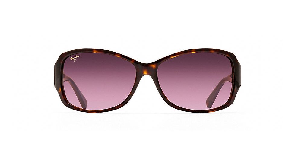 Maui Jim Nalani Polarized Fashion  Sunglasses,Dark Tortoise,Maui Rose Lens RS295-10