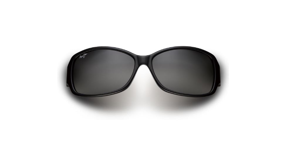 Maui Jim Nalani Sunglasses - Gloss Black Frame and Neutral Grey Polarized Lens GS295-02