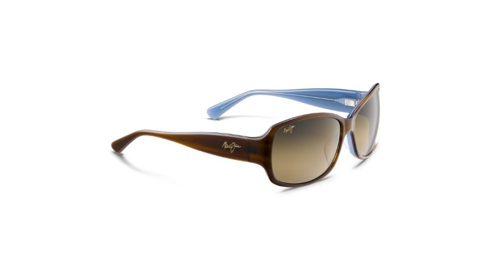 Maui Jim Nalani Sunglasses - Tortoise w/White and Blue Interior Frame and HCL Bronze Polarized Lens GS295-03T