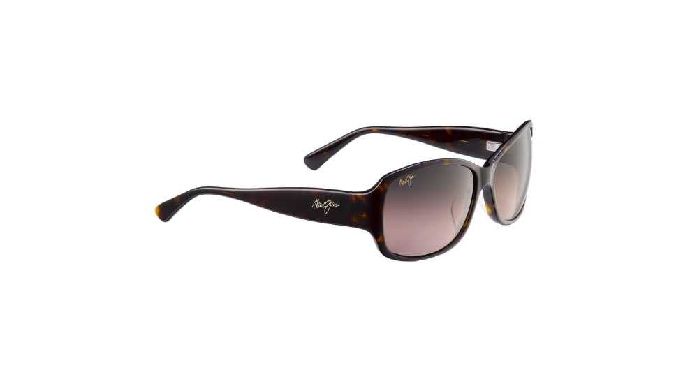 Maui Jim Nalani Sunglasses - Dark Tortoise Frame and Maui Rose Polarized Lens RS294-10