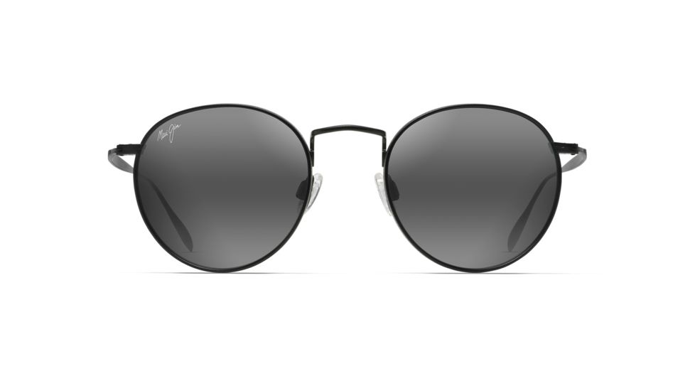 Maui Jim Nautilus Sunglasses, Matte Black Frame, Neutral Grey Lens, Polarized, 544-2M