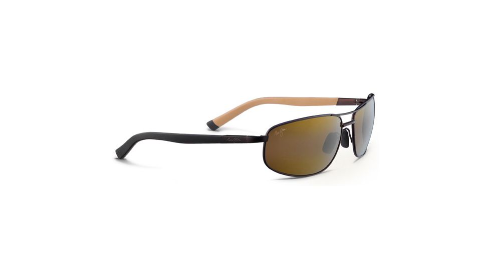 Maui Jim North Point Sunglasses - Matte Chocolate Frame and HCL Bronze Lens H272-01M