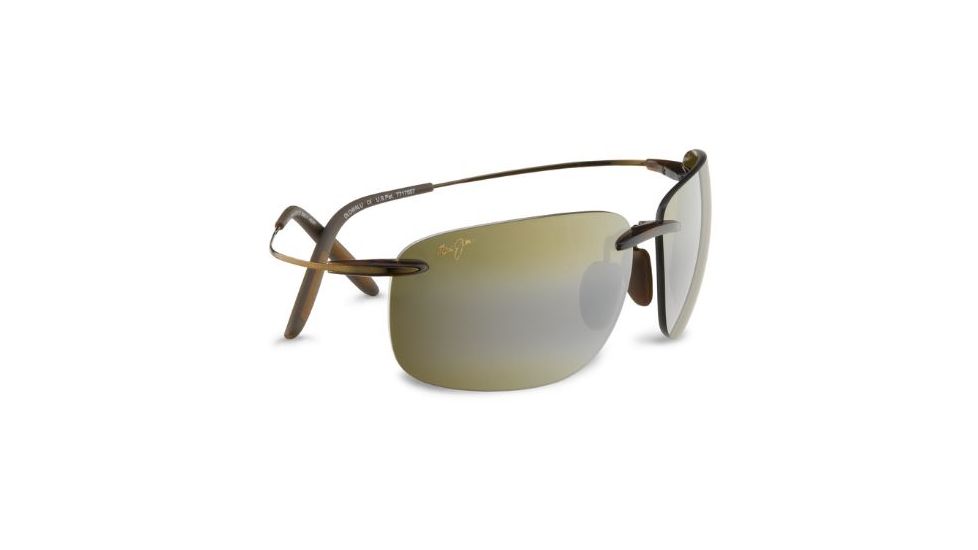 Maui Jim Olowalu Sunglasses, Rootbeer and Copper Frame, HCL Bronze Lenses H526-26