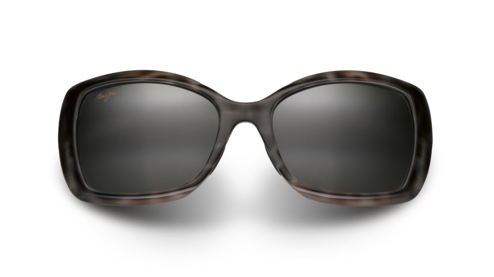 Maui Jim Orchid Sunglasses, Grey Tortoise Stripe Frame, Neutral Grey Lens, Polarized, 735-11S