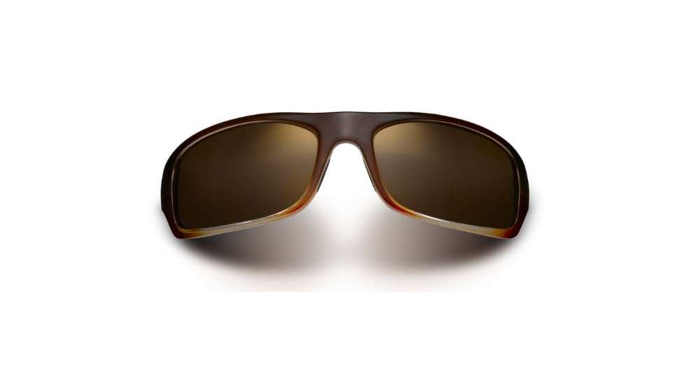 Maui Jim Peahi Sunglasses,Rectangle,Redfish Frame,Polarized HCL Bronze Lens H202-70
