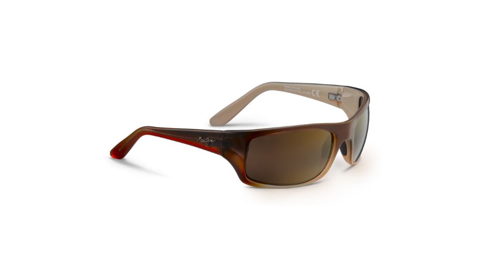 Maui Jim Peahi Sunglasses,Rectangle,Redfish Frame,Polarized HCL Bronze Lens H202-70