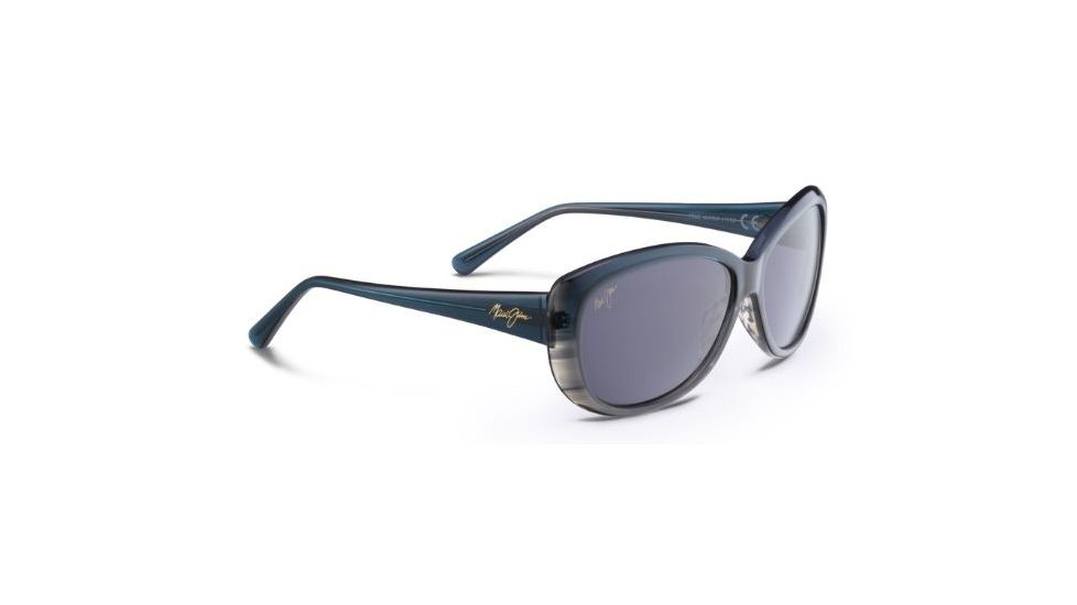 Maui Jim Pikake Sunglasses, Neutral Grey, Teal Fade to Grey Stripe GS290-03CA