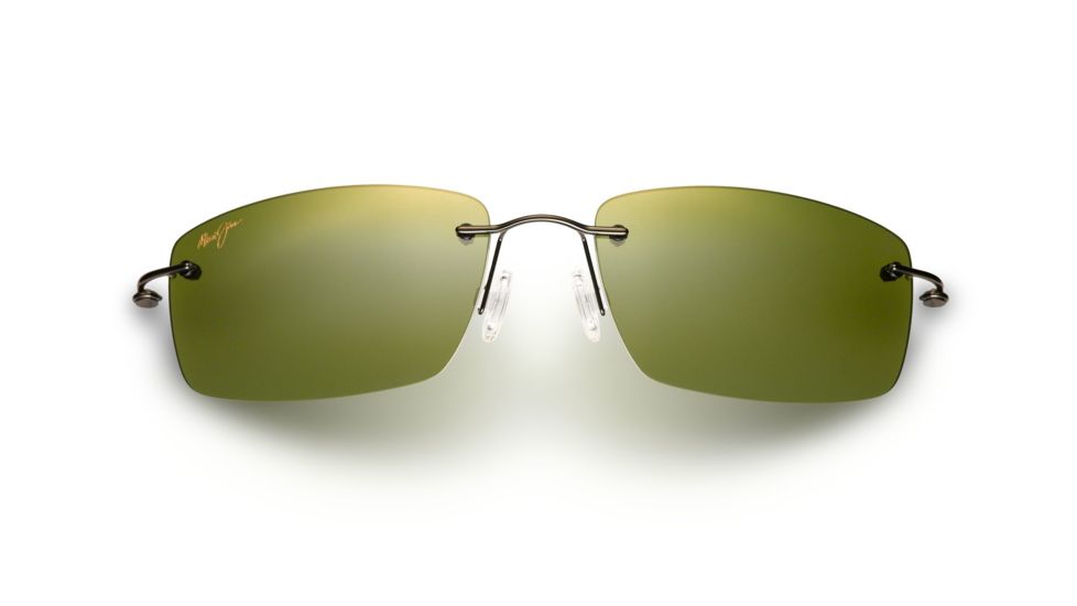 Maui Jim Sandhill Sunglasses, HCL Bronze, Gloss Dark Brown with Brown Sleeve H715-25A