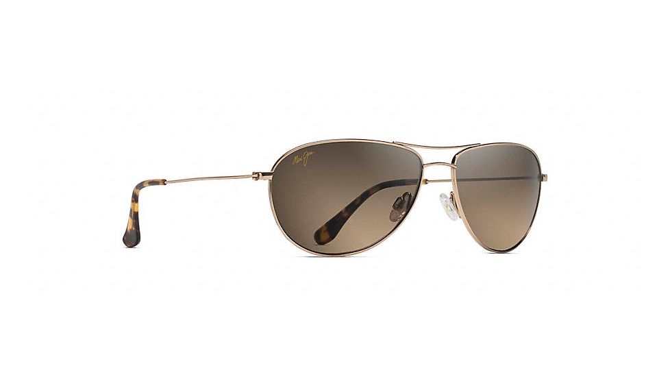 Maui Jim Sea House Polarized Aviator  Sunglasses,Gold,HCL Bronze Lens HS772-16