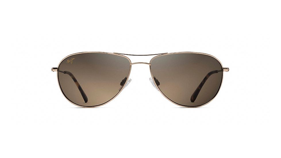 Maui Jim Sea House Polarized Aviator  Sunglasses,Gold,HCL Bronze Lens HS772-16