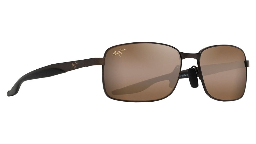 Maui Jim Shoal Sunglasses, Matte Brown Frame, HCL Bronze Lens, Polarized, H797-25M