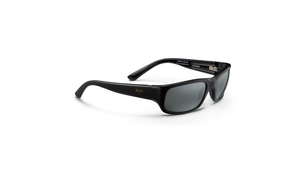 Maui Jim Stingray Sunglasses w/ Gloss Black Frame and Neutral Grey Lenses - 103-02