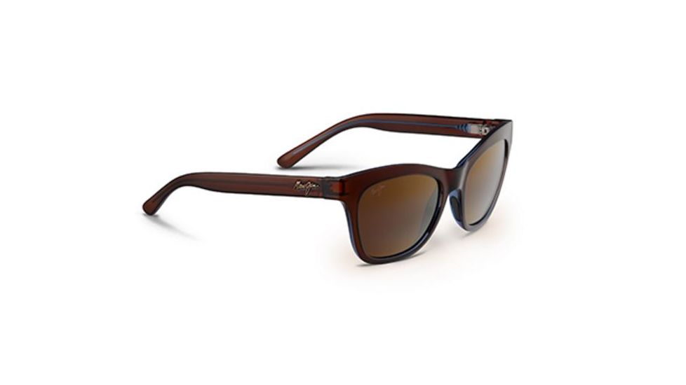 Maui Jim Sweet Leilani Sunglasses, Rootbeer Blue Frame, HCL Bronze Lens, Polarized, H722-26C