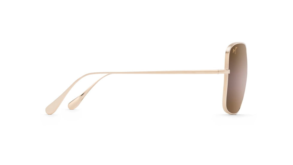 Maui Jim Triton Polarized Aviator Sunglasses, Gold Frame, HCL Bronze Lens, Gold H546-16