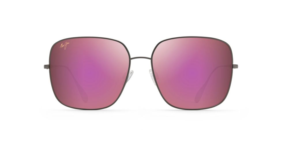 Maui Jim Triton Polarized Aviator Sunglasses, Slate Grey Frame, Maui Sunrise Lens, Slate Grey P546-14