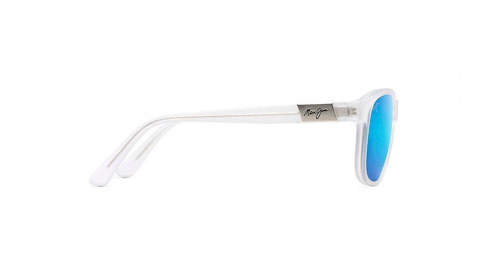 Maui Jim Wakea Polarized Classic  Sunglasses,Frosted Crystal,Blue Hawaii Lens B745-05CM