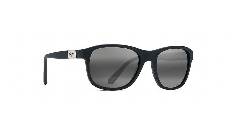 Maui Jim Wakea Polarized Classic  Sunglasses,Matte Black Rubber,Neutral Grey Lens 745-02MR