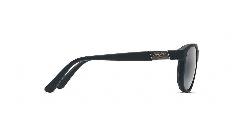 Maui Jim Wakea Polarized Classic  Sunglasses,Matte Black Rubber,Neutral Grey Lens 745-02MR