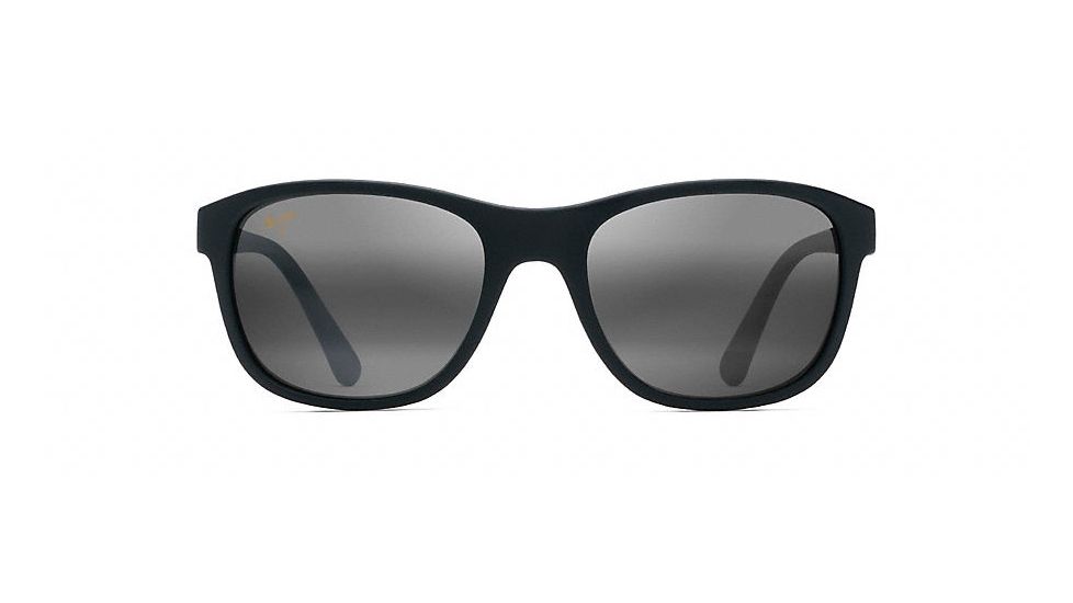 Maui Jim Wakea Polarized Classic  Sunglasses,Matte Black Rubber,Neutral Grey Lens 745-02MR