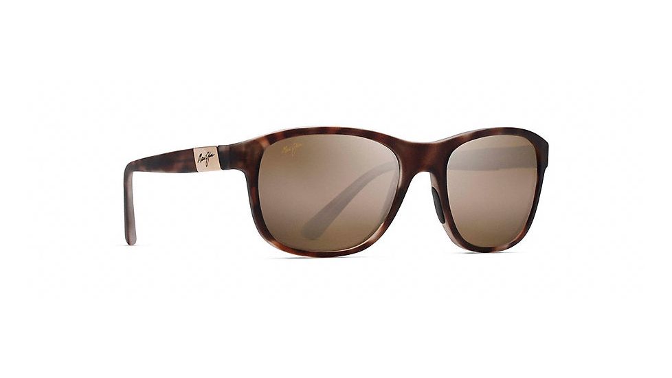 Maui Jim Wakea Polarized Classic  Sunglasses,Matte Tortoise Rubber,HCL Bronze Lens H745-10MR