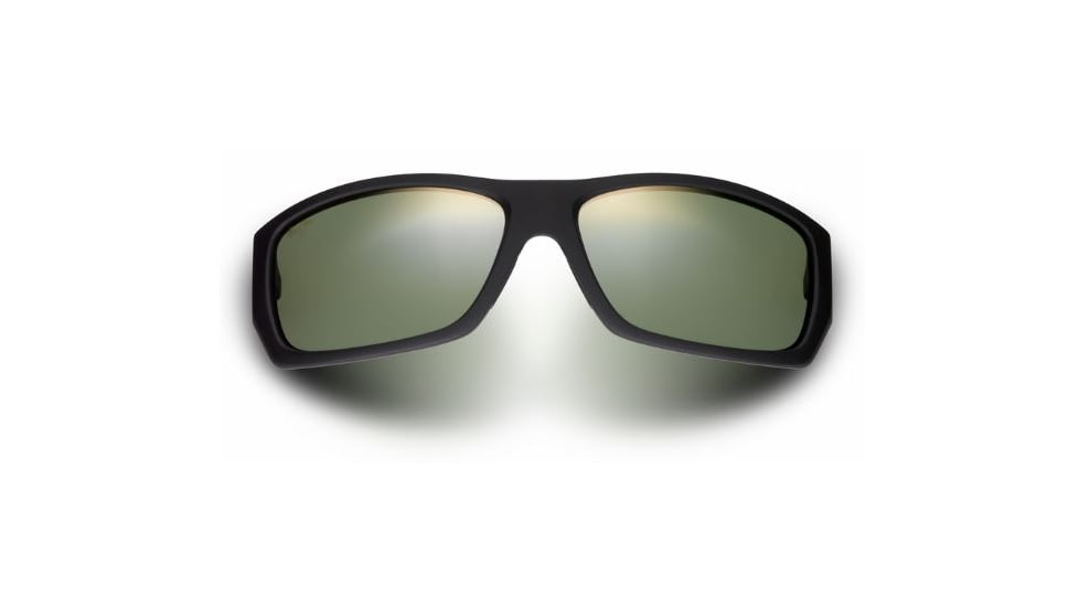 Maui Jim Wassup Sunglasses - Matte Black Rubber Frame,Polarized Maui HT Lens HT123-02MR