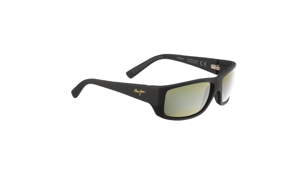 Maui Jim Wassup Sunglasses - Matte Black Rubber Frame,Polarized Maui HT Lens HT123-02MR