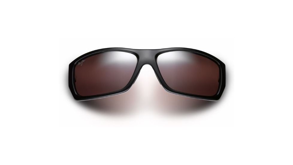 Maui Jim Wassup Sunglasses - Gloss Black Frame,Polarized Maui Rose Lens R123-02