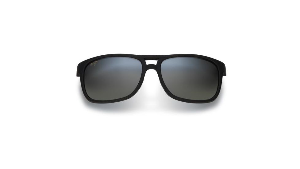 Maui Jim Waterways Sunglasses, Matte Black Rubber, Grey Lenses, Matte Black Rubber GS267-02MR