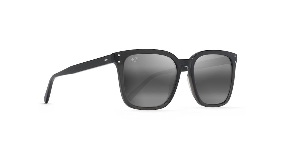 Maui Jim Women's Westside Sunglasses,Dark Translucent Grey Frame,Polarized,Neutral Grey Lens, 803-14G