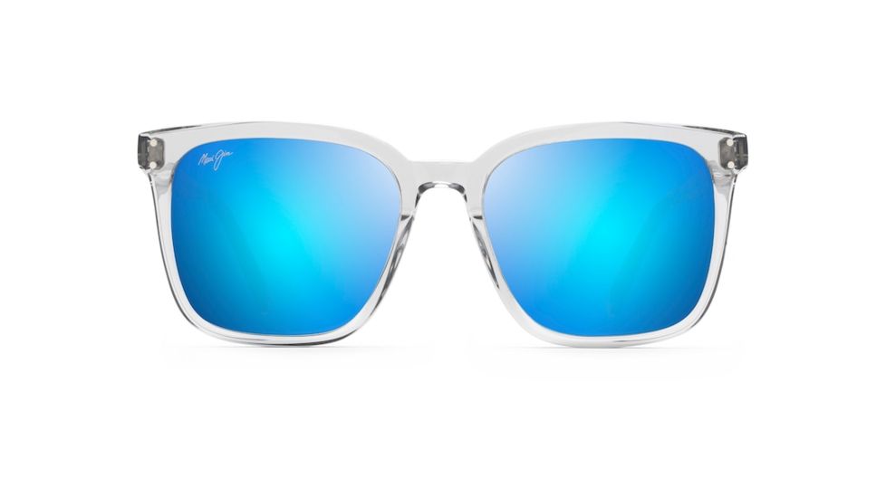 Maui Jim Women's Westside Sunglasses,Light Grey Crystal Frame,Polarized,Blue Hawaii Lens, B803-11