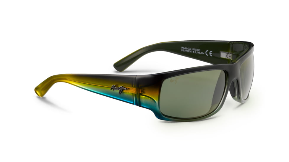 Maui Jim World Cup Sunglasses,Rectangle,MahiMahi Frame,Polarized Maui HT Lens HT266-71