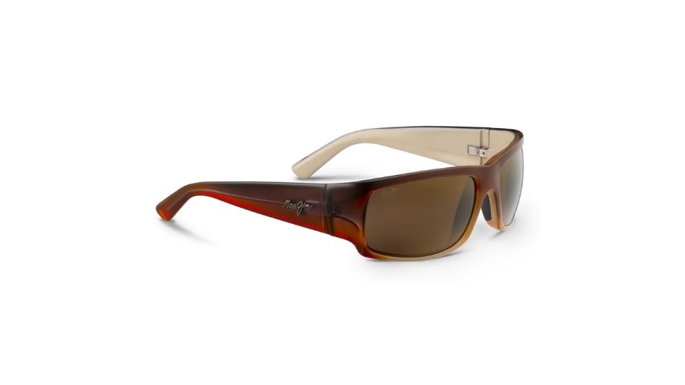Maui Jim World Cup Sunglasses,Rectangle,Redfish Frame,Polarized HCL Bronze Lens H266-70