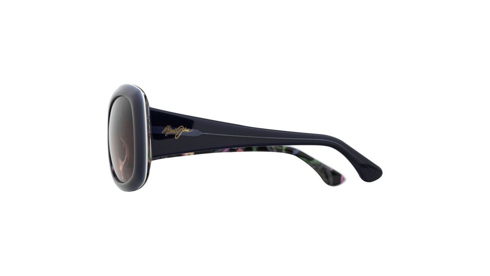 Maui Jim You Move Me Sunglasses,Navy with White Trim &amp; Silk Print Interior,Maui Rose Lens, RS280-52