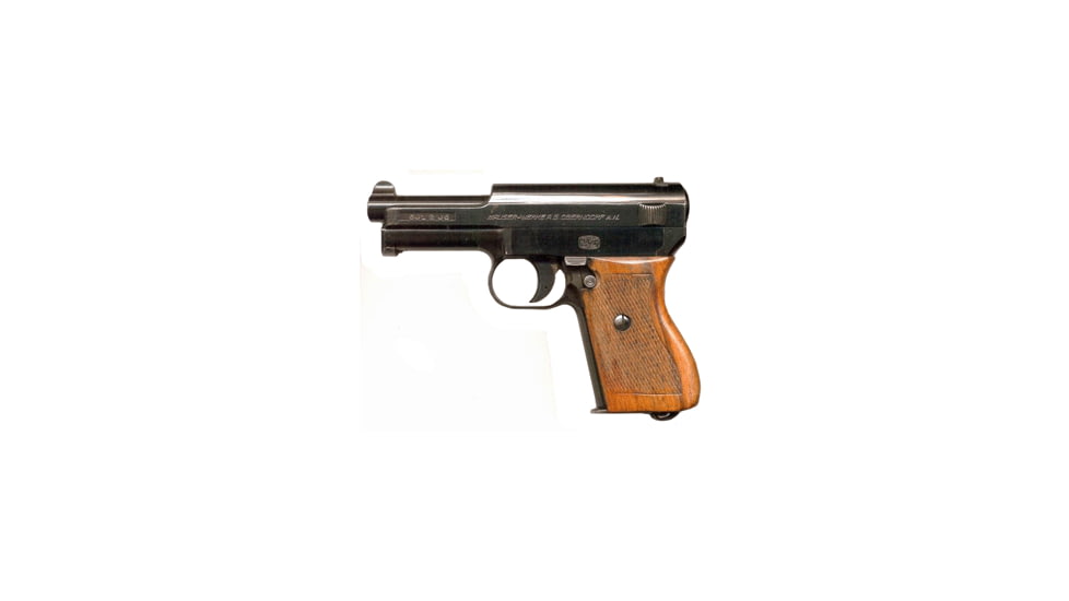 Mauser Rimfire 1934 Pistol, .32 ACP, 3.39in barrel, steel frame, walnut grip, blowback operated semi-auto, blade front, notch rear, 8 round magazine, MR1934.32ACP3.391FRRMPG