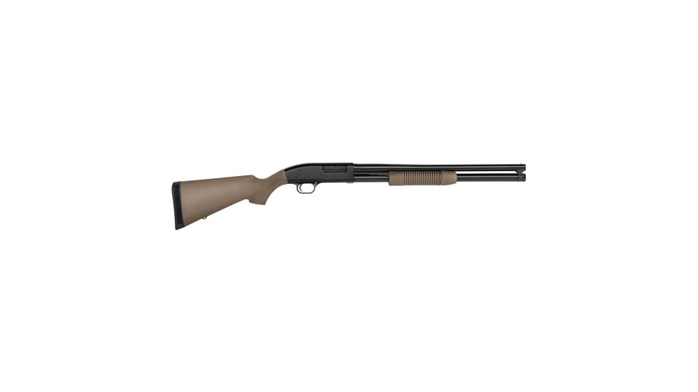 Maverick 88 Security 3in Field Pump Shotgun, 12 Gauge, 20in BBL, Synthetic FDE Stock, Brass Bead Front Sight, 8RD Capacity, Blued, 31048