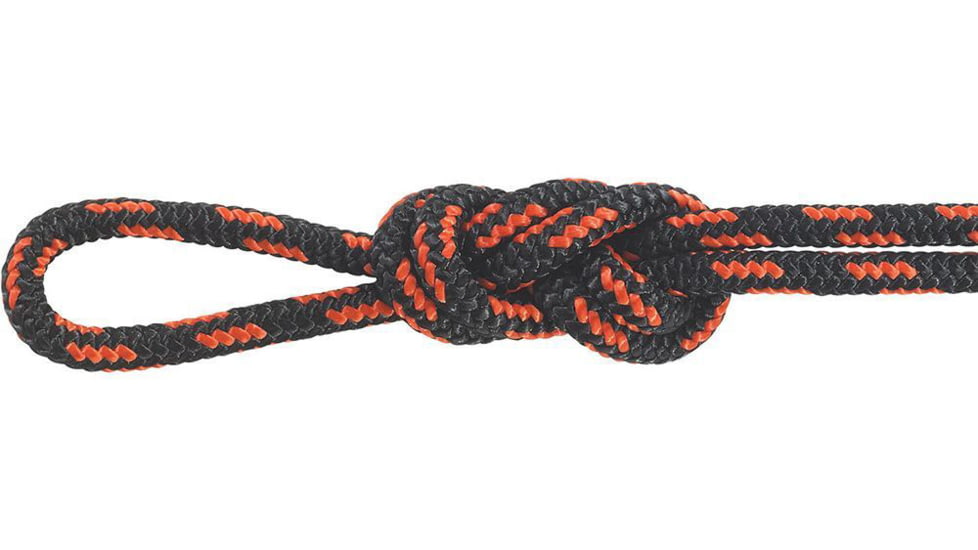 MAXIM CLIMBING ROPES Maxim New England Prusik Accessory Cord, Black/Orange, 4mmx300ft, C3802-04-00300
