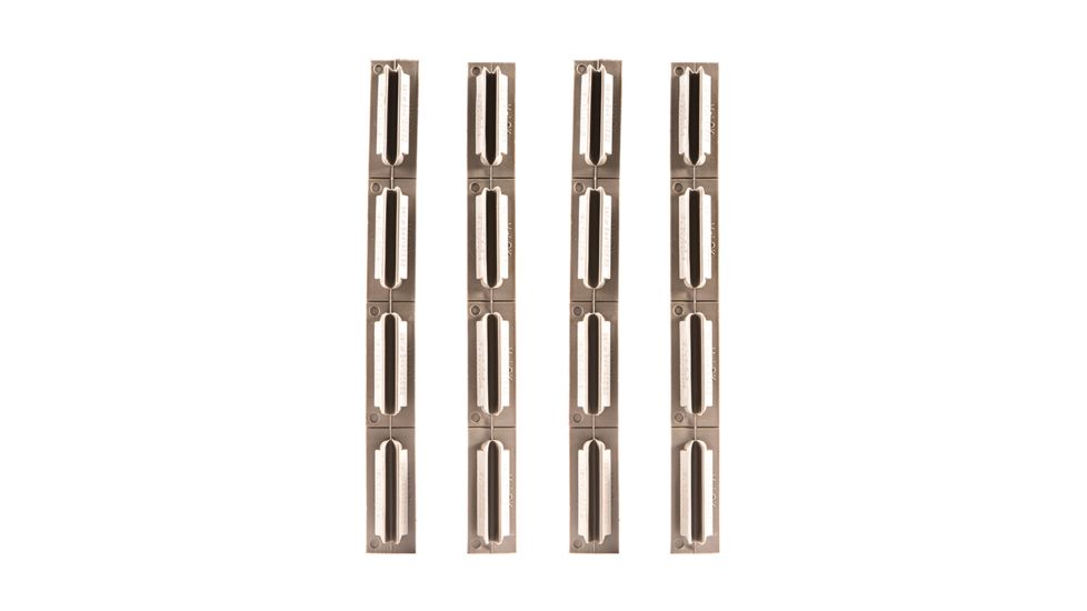 Maxim Defense Industries AR-15 M-Slot Rail Covers - 4 Pack, FDE, MXM-47600
