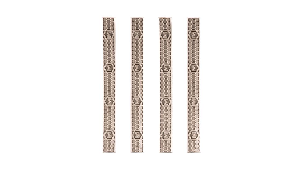 Maxim Defense Industries AR-15 M-Slot Rail Covers - 4 Pack, FDE, MXM-47600