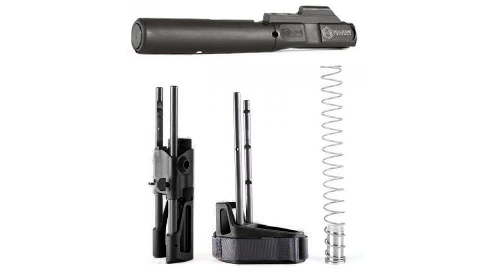 Maxim Defense Industries AR15 Ultimate CQB Pistol Bundle - PDW Brace, CQB Buffer and Spring, Black with Black BCG - DEMO