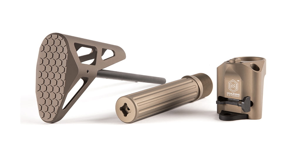 Maxim Defense Industries CQB Stock Gen 7 for AR-15, Standard Buffer/Spring, 3.3 oz, FDE, MXM-47618