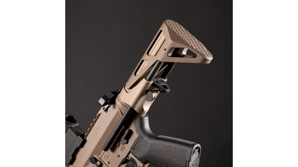 Maxim Defense Industries CQB Stock Gen 7 for AR-15, Standard Buffer/Spring, 3.3 oz, FDE, MXM-47618