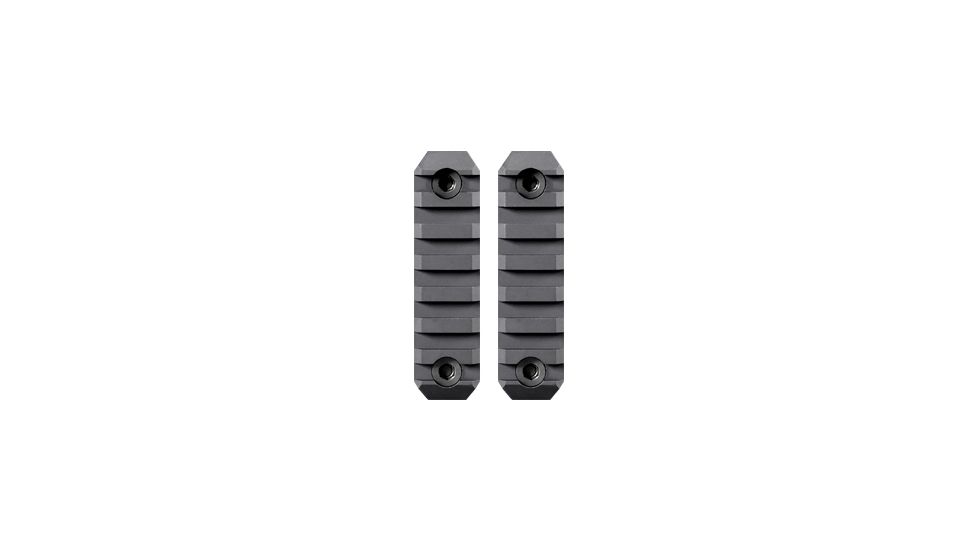 Maxim Defense Industries M-RAX - M-Slot Picatinny Rail - 2 Pack, Black, 2 - M-Slot, 3.145in, 1.54oz, MXM-47588