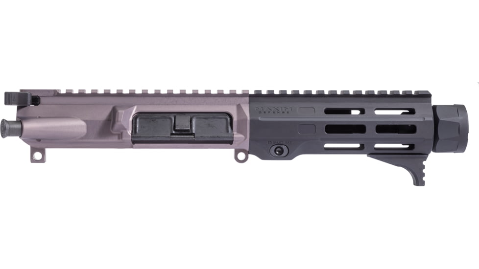 Maxim Defense Industries MD15-1505 Upper Receiver, .300 AAC Blackout, 14.5in, 5.5in, Medium Barrel, Pistol, 1-5 Twist, 5/8x24 Thread, M-Slot Handguard, Hatebrake, Type III Anodizing, Black, MXM-48191